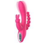G Spot Rabbit Vibrator for Women Clitoris Stimulation with 7 Powerful Vibrations, Adorime Rechargeable 3 in 1 Clit Anal Stimulat