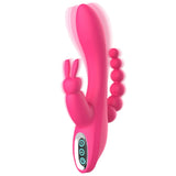 G Spot Rabbit Vibrator for Women Clitoris Stimulation with 7 Powerful Vibrations, Adorime Rechargeable 3 in 1 Clit Anal Stimulat