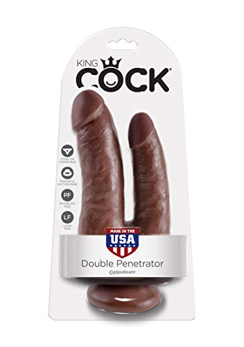 Pipedream King Cock Double Penetrator, Brown