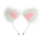 OOIIXX Anal Plug with Sexy Tail for Cosplay, Adult Sex Toys of Stainless Steel Anal Plug (White-Pink Kit, Medium)