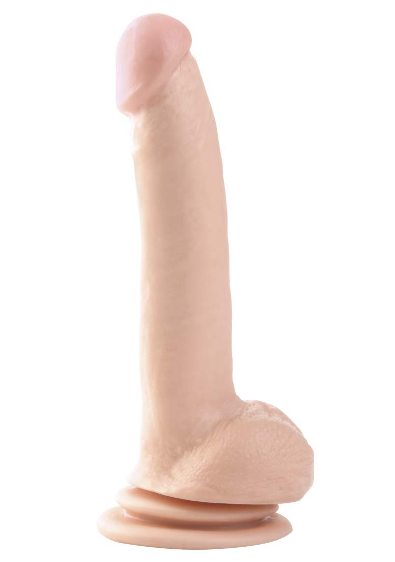 Basix Rubber Works 9 Dong With Suction Cup, Flesh