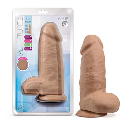 Au Naturel Chub Dildo 10In Mocha