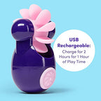 Lovehoney Purple Sqweel Go Rechargeable Masturbator For Women - Silicone - 100% Waterproof