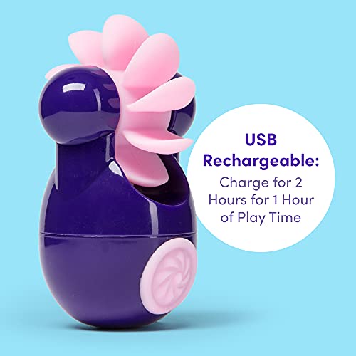 Lovehoney Purple Sqweel Go Rechargeable Masturbator For Women - Silicone - 100% Waterproof