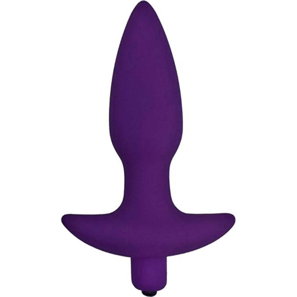 Golden Triangle Corked 02 Silicone Anal Plug Waterproof  Lavender  Small