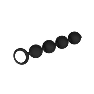 Silicone Anal Butt Beads Chain Plug,Four Ball Anal Chain Link with Safe O Pull Ring Anal Adult Sex Toy Anal Beads Chain Anal Dil