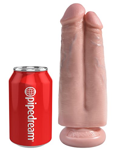 Pipedream Products King Cock 7&quot; Two Cocks One Hole, Flesh, 14.1 Lb