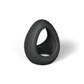 Love to Love Flux Ring Cock Ring Noir - 100% Liquid Silicone Double Cockring for Adults, Stretchy & Flexible Sex Toys, Waterproo