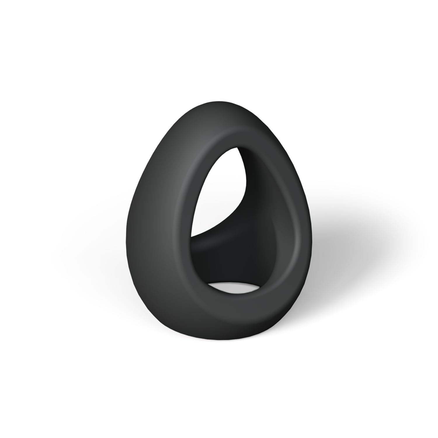 Love to Love Flux Ring Cock Ring Noir - 100% Liquid Silicone Double Cockring for Adults, Stretchy & Flexible Sex Toys, Waterproo