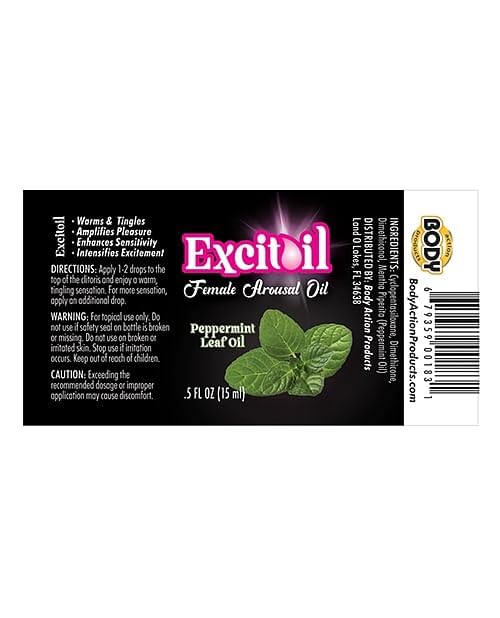 Peppermint Arousal Oil 0.5 Oz