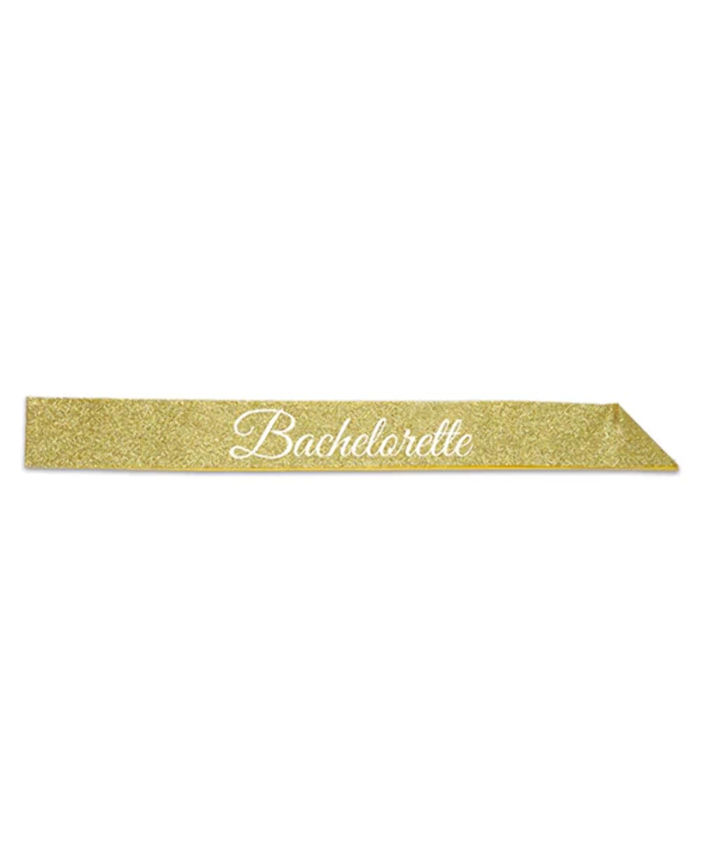 Beistle Shimmering Gold Bachelorette Satin Sash - 1pc