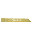 Beistle Shimmering Gold Bachelorette Satin Sash - 1pc