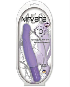 Nirvana 450 Vibrator 100 Percent Silicone Waterproof, Lavender