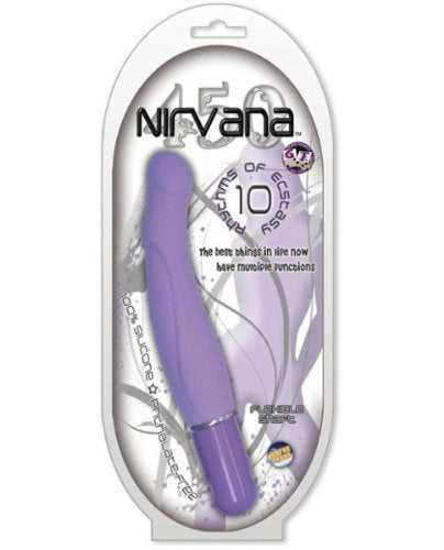 Nirvana 450 Vibrator 100 Percent Silicone Waterproof, Lavender