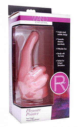 Wand Essentials Pleasure Pointer Two Finger Wand Attachment