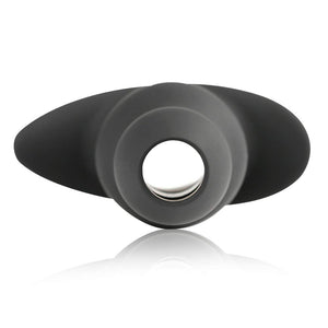Douches Enema Anal Plug, Silicone Hollow Peep Vaginal Anal Dilator with Narrow Flared Base for Comfortable Wearing, Anchor Butt