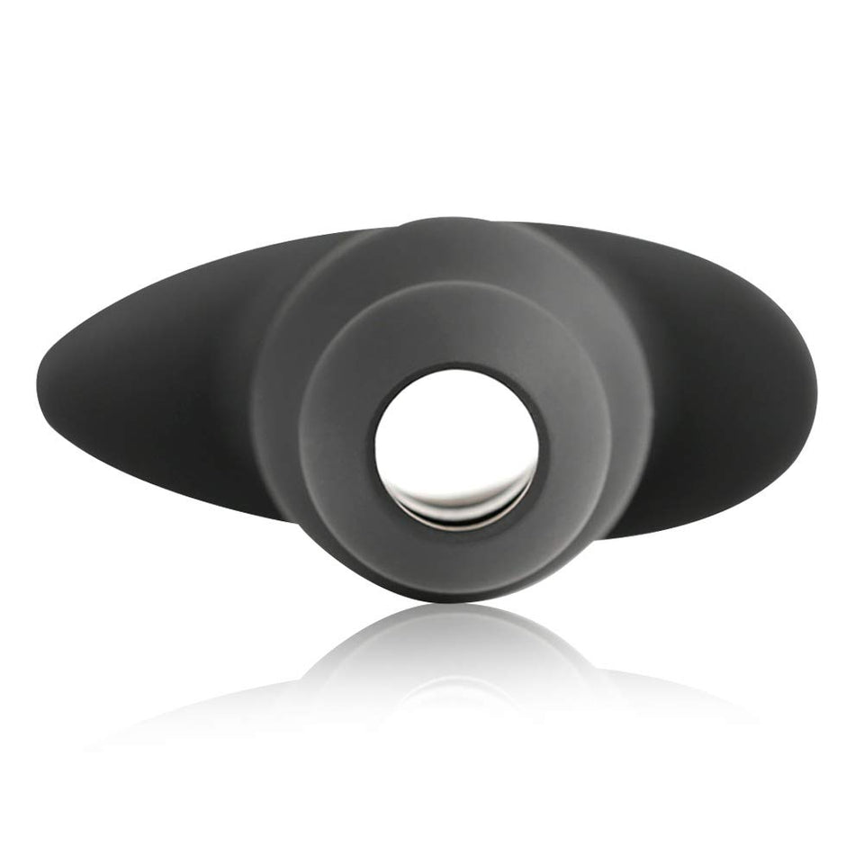 Douches Enema Anal Plug, Silicone Hollow Peep Vaginal Anal Dilator with Narrow Flared Base for Comfortable Wearing, Anchor Butt