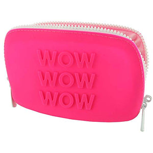 Happy Rabbit Wow Small Pink Silicone Zip Storage Bag