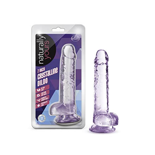 Naturally Yours 7In Amethyst Crystalline Dildo