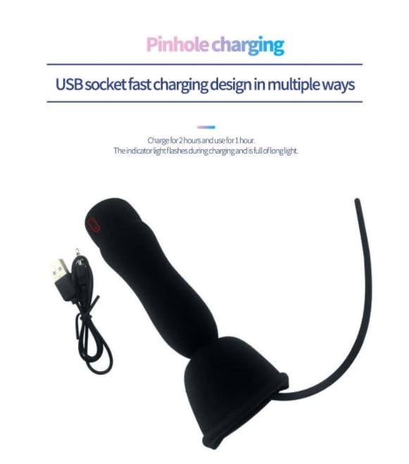 GURIDO Silicone Urethral Sounds Dilator Male Vibrator Penis Training Multiple Vibrating Glans Trainer Stimulation Stretching for