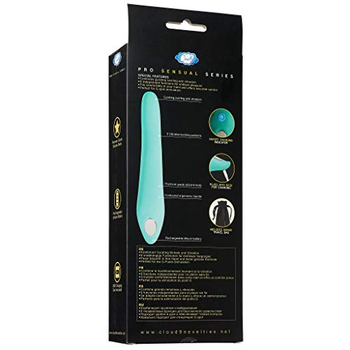 Cloud 9 Novelties Swirl Touch Dual Function Swirling And Vibrating Stimulator (Teal)