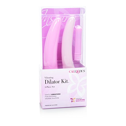 Calexotics-Se-4805-10-3 Inspire 3 Piece Silicone Waterproof Vibrng Dilator Kit With Removable Wireless Stimulator, Pink