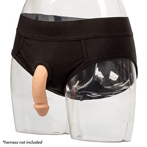 CalExotics Packer Gear 4''/10.25 Cm Silicone Packing Penis - Ivory