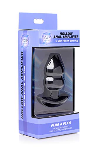 Zeus Electrosex Estim Hollow Butt Plug  1 Count