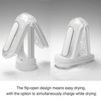 Tenga Flip 0 Electronic Massage Cup For Men Masturbation, Reusable Stimulating Pleasure Device, Male Toy Masturbator, White