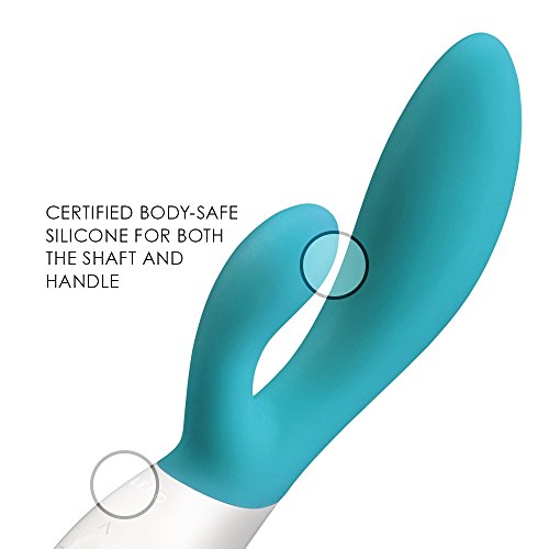 Lelo Ina Wave Dual-Action, G-Spot And External Massage Vibrator With Motion Movement, Ocean Blue