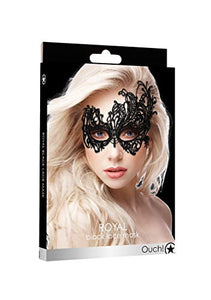 Ouch! Royal Black Lace Mask  - Black