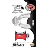 Hott Products Wet Dreams Tongue Star Pleasure Vibe With 10Ml Liquor Lube Pillow, Clear/Red, 2 Ounce
