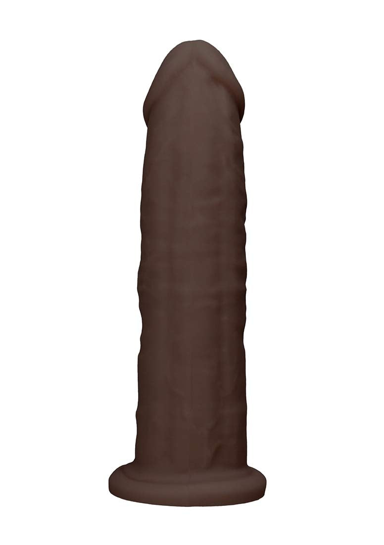Realrock By Shots America - Silicone Dildo Without Balls - 9 Inches - Brown