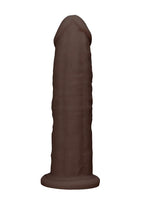 Realrock By Shots America - Silicone Dildo Without Balls - 9 Inches - Brown