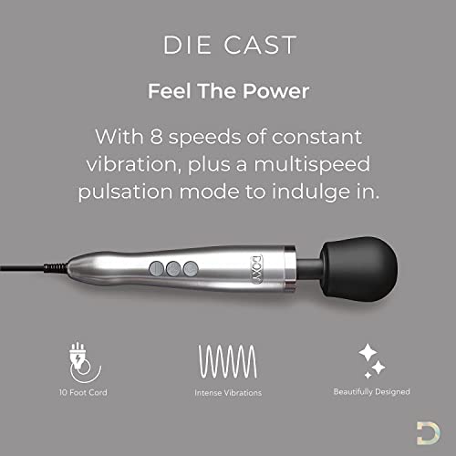 SB Doxy Die Cast Powerful Wand Silver