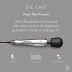 SB Doxy Die Cast Powerful Wand Silver