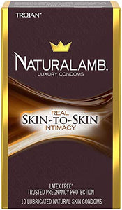 Trojan Naturalamb Luxury Latex-Free Condoms, 10 Count