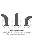 King Cock 6In Vibrating Cock Flesh