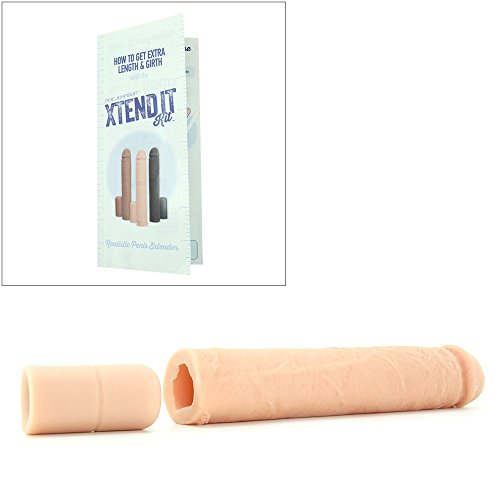 Doc Johnson Xtend It Kit - Realistic And Customizable Penis Extension Kit - Add 1-To-3 Inches - White