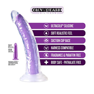 Neo Elite Light 7&quot;   Dildo Neon Purple