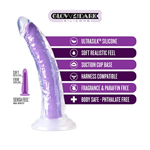 Neo Elite Light 7&quot;   Dildo Neon Purple