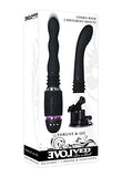 Evolved Love Is Back  Thrust  Go  SuctionCup Rechargeable Silicone 7 Speeds and Functions Vibrator with 2 Shaft Attachment 