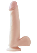 Pipedream Basix 7.5 Dong With Suction, Flesh