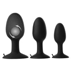 Prowler Red Weighted Butt Plug Black M