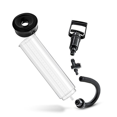 Blush Performance Vx4 - All Natural Male Enhancing Penis Enlargement And Vibrating Masturbation Pump - 2 Ultra Soft Pump Sleeves, Cock Ring For Max Pleasure - 8.5&quot; High Impact Polycarbonate Cylinder