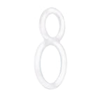 Screaming O Ofinity Cock Ring, Clear - Double Cock Ring - Penis Ring, Stretchy, Comfortable Pleasure Ring - Couple Sex Toys, Dic
