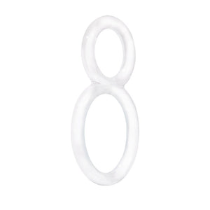 Screaming O Ofinity Cock Ring, Clear - Double Cock Ring - Penis Ring, Stretchy, Comfortable Pleasure Ring - Couple Sex Toys, Dic