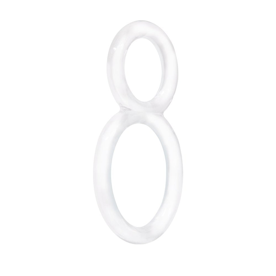 Screaming O Ofinity Cock Ring, Clear - Double Cock Ring - Penis Ring, Stretchy, Comfortable Pleasure Ring - Couple Sex Toys, Dic