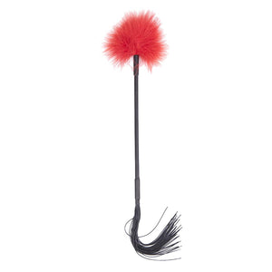 ccHuDE Silicone Feather Sex Tickler Soft Fur Tickler Whip Feather Tickler Small Feather Duster Fluffy Feather Tickler with Tasse