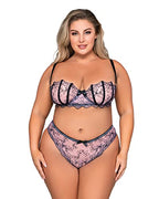 Dg Bra Set&Matching G-String Lavender L